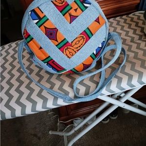 Blue Jean round purse